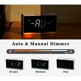 Alarm Clock Radio, 1.4" White LED Display Clock with Bluetooth, FM ...