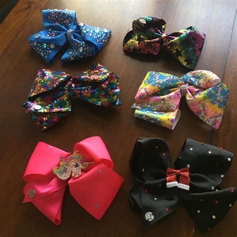 JoJo Bows lot Rainbow multi hair-accessories - Depop