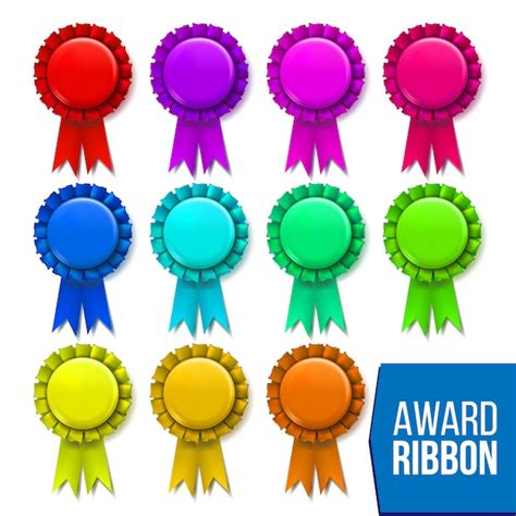 Premium Vector | Award ribbon set