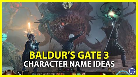 Baldur's Gate 3 (BG3) Character Names For All Classes