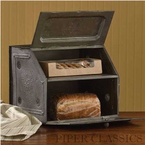 Country Decor | Black Star Metal Bread Box | Vintage bread boxes ...