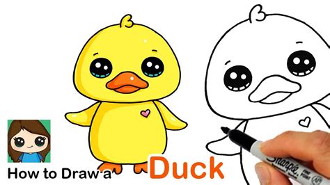 simple duck face drawing - Lenita Mcclure