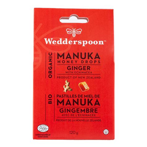 Organic Manuka Honey Drops - Ginger – Wedderspoon Canada