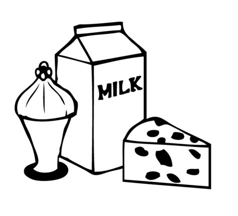 dairy products coloring pages - Clip Art Library