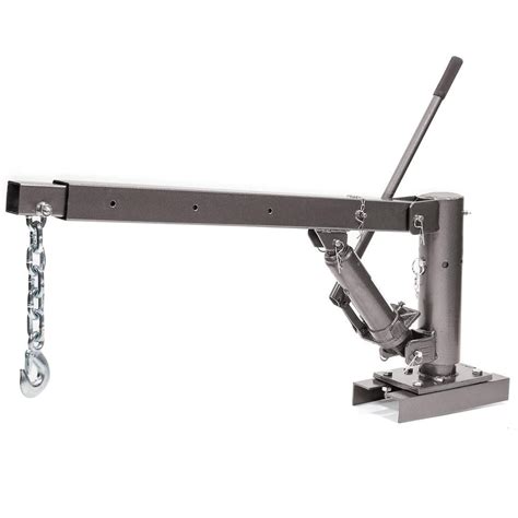 Stark 1100 lbs. Capacity Hitch Mounted Crane Hydraulic Lift Hoist for ...