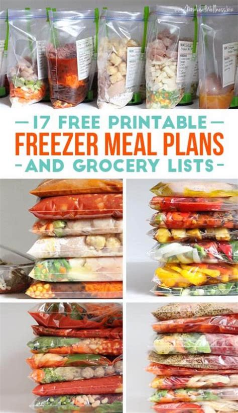 17 Free Printable Freezer Meal Plans and Grocery Lists | The Family Freezer