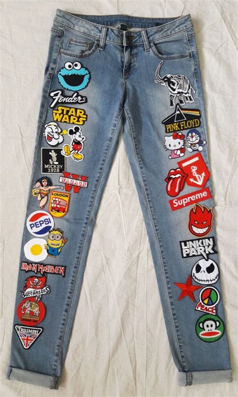 Vintage denim jeans, Denim patches, Patched jeans