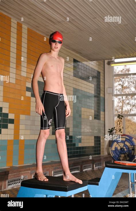 12 year old boy swimming hi-res stock photography and images - Alamy