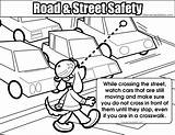 Road Safety Coloring Pages  Nation sketch template