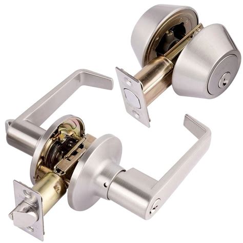 Toledo Fine Locks Double Cylinder Satin Nickel Keyed Entry Combination Set-CV1501SEUS15 - The ...