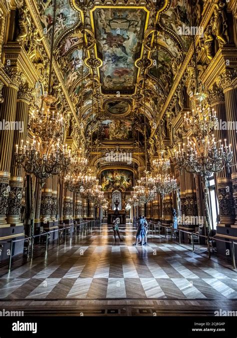 ceiling painting of the Palais Garnier in Paris Stock Photo - Alamy