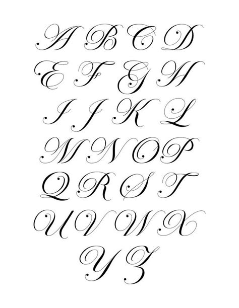 Free Printable Royal Fancy Cursive Capital Letters Set | Lettering ...