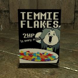 Steam Workshop::Temmie Flakes Cereal Box