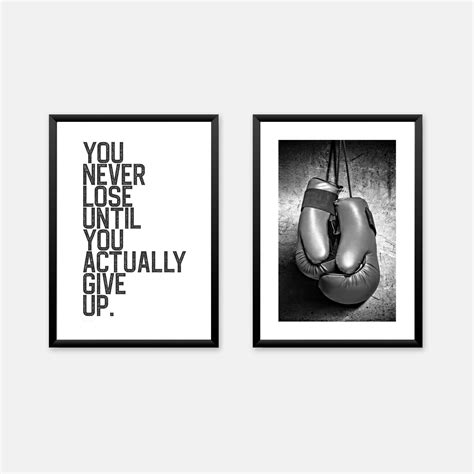 Boxing Gloves Photo With Inspirational Quote From Boxer Mike - Etsy