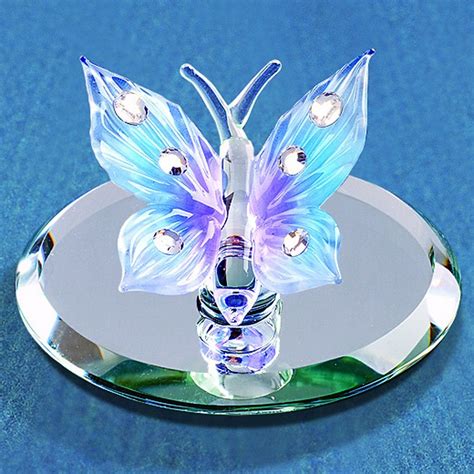 Glass Baron Blue Butterfly Figurine #glassbaron #glass #figurine #butterfly | Swarovski crystal ...