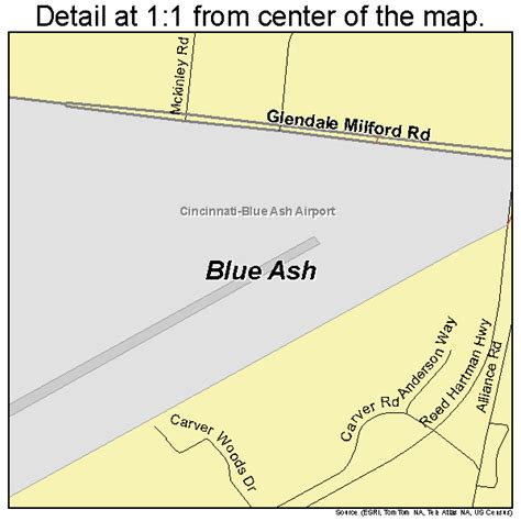 Blue Ash Ohio Street Map 3907300