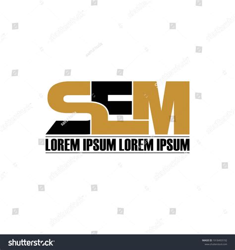 Sem Letter Monogram Logo Design Vector Stock Vector (Royalty Free ...