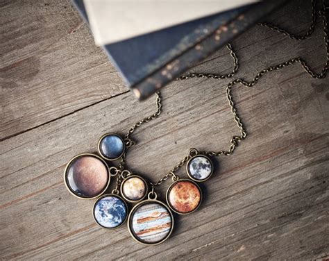 Solar System Necklace and Bracelet Are a Perfect Pair of Planet Jewelry
