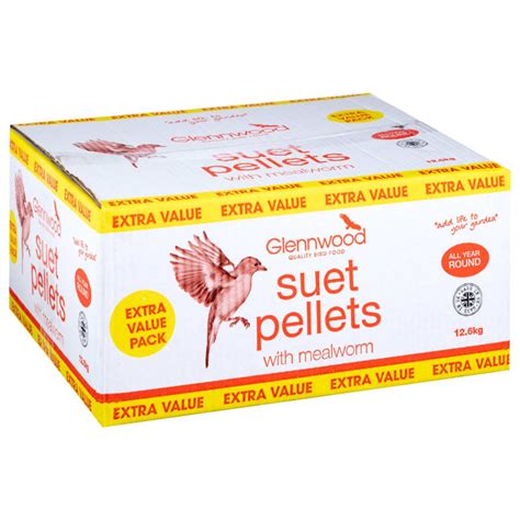 Glennwood Wild Bird Suet Pellets Mealworm 12.6kg | Bird Food