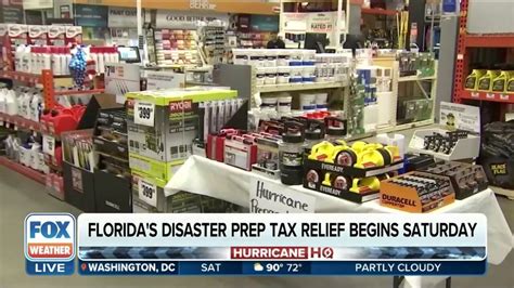 Florida Disaster Preparedness Sales Tax Holiday is ongoing through September 8 | Fox Weather