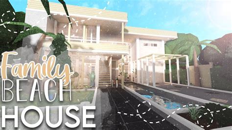 BLOXBURG || Family Beach House || House Build - YouTube