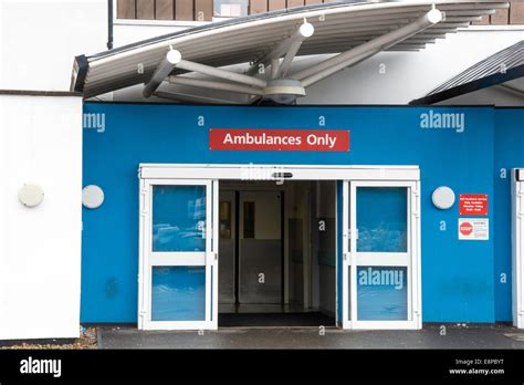 Maidstone Hospital A&E entrance Stock Photo - Alamy