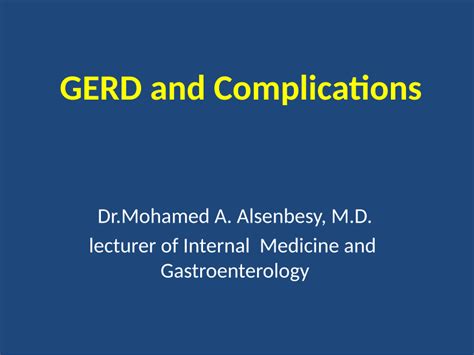 (PDF) GERD and Complications.