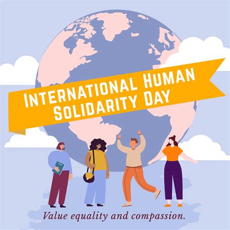 International Human Solidarity Day Instagram Post in EPS, Illustrator, PSD, PNG, SVG, JPG ...