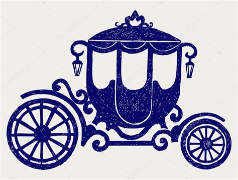 Vintage carriage and horse — Stock Vector © Kreativ #17595147