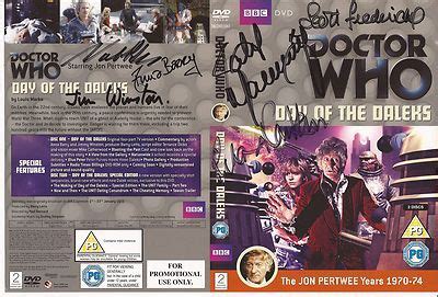 Signed Doctor Who: Day of the Daleks DVD Cover | #250350042