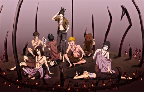 Wallpaper art, guys, Naruto, naruto, characters images for desktop, section сёнэн - download