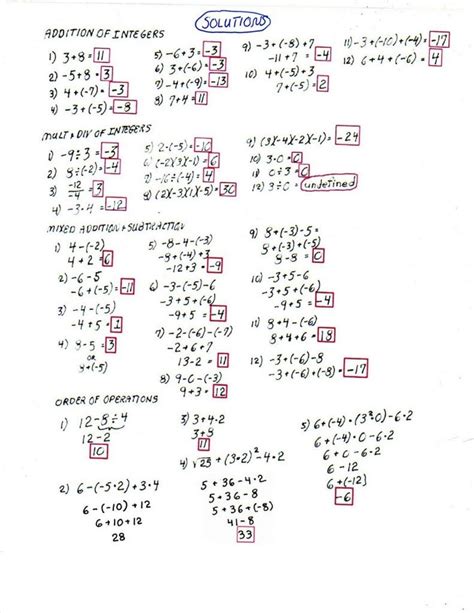 Math Worksheets 5Th Grade Complex Calculations | Printable Pemdas Worksheets - Lexia's Blog