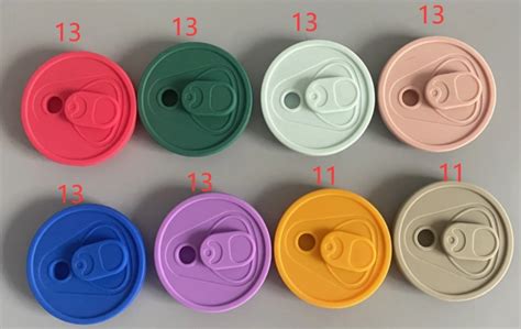 YIPAI Multicolour Silicone Coffee Mugs Lids For 16oz Beer Can Glass