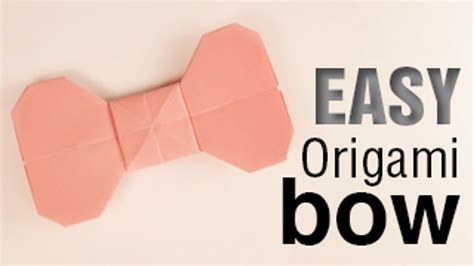 Origami ideas: Origami Bow Easy Step By Step