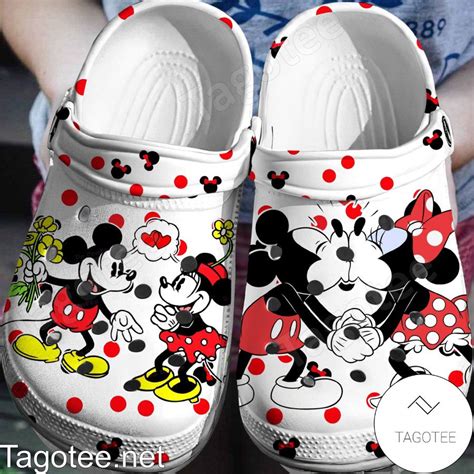 Mickey Minnie Kiss Crocs Clogs - Tagotee