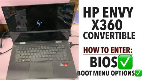 HP ENVY X360 CONVERTIBLE ∆ How To Enter Bios Configuration Settings & Boot Menu Options - YouTube