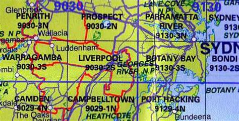 Liverpool 9030-2-S NSW Topographic Map - Printed - A.B.C. Maps