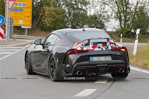 2025 Toyota Supra GRMN Spied With Canards And Rear Wing, Could Pack BMW ...