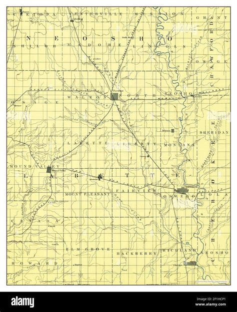 Parsons, Kansas, map 1893, 1:125000, United States of America by ...