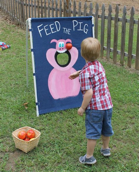 Feed the pig Farm party game and activities | Farm birthday, Farm themed birthday party ...