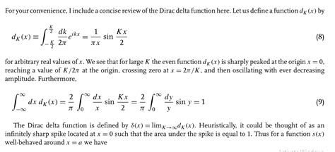 mathematics - Dirac delta function defined in Zee's Quantum Field ...