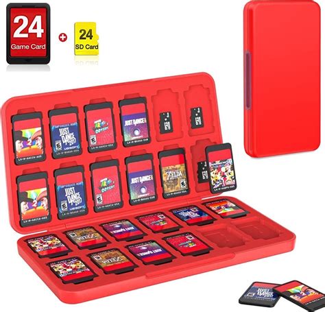 24 Slots Game card case geschikt voor Nintendo Switch - Silicone Slots | bol