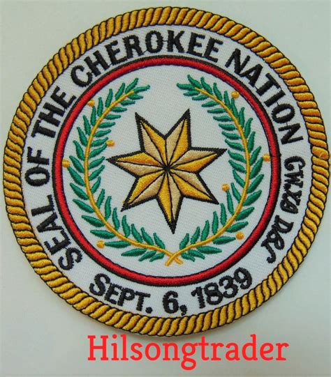 Great Seal of the Cherokee Nation Patch native American - Etsy