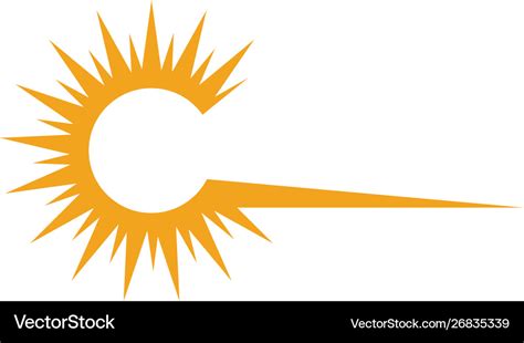 Sun logo Royalty Free Vector Image - VectorStock