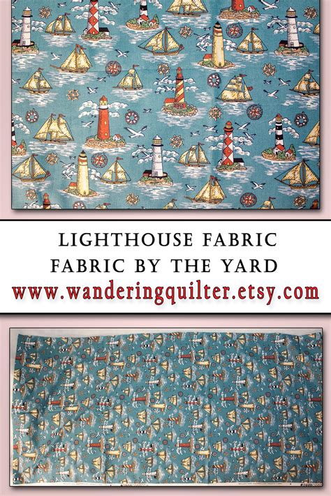 Lighthouse Fabric for Quilting | Fabric, Unique items products, Colourful fabrics