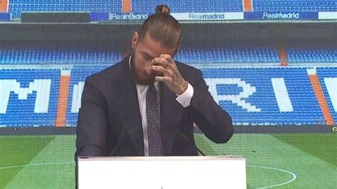 Sergio Ramos breaks down in tears as he bids farewell to Real Madrid ...