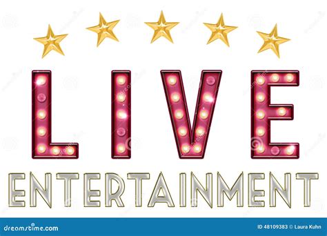 Live Entertainment Sign