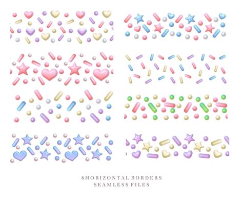 Sprinkles Clipart Sprinkle Border Overlays Clip Art Donut - Etsy