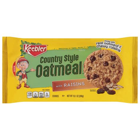 Save on Keebler Country Style Oatmeal Cookies with Raisins Order Online ...