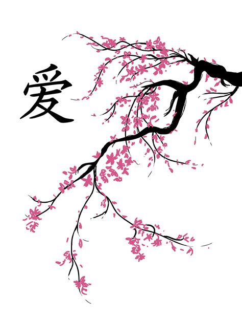 Japanese Blossom Drawing at GetDrawings | Free download